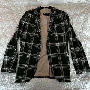ASOS DESIGN super skinny mix and match green check suit jacket 36” mens